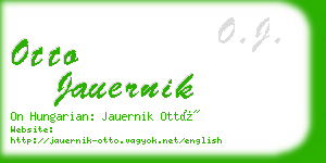 otto jauernik business card